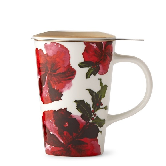 Teavana Other - TEAVANA Porcelain Tea Infuser Mug Floral Print